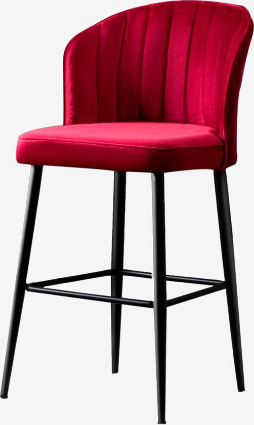 Bilde av Sett med barstoler (2 stk.) - Buri, Rød