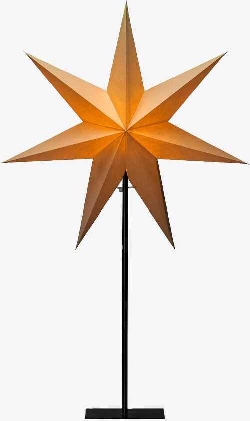 Papirstjerne metallfot høyde 80 cm, Beige