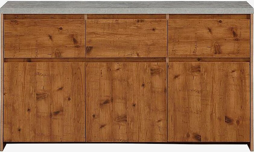 Skjenk Maribo, 3 dører / 3 skuffer, Brun