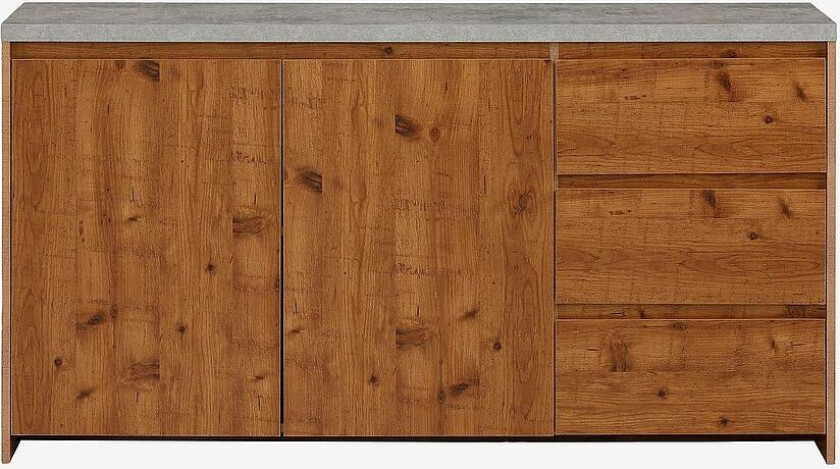 Skjenk Maribo, 2 dører / 3 skuffer, Brun