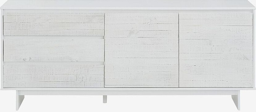 Skjenk Morgan, 2 dører / 3 skuffer, Hvit