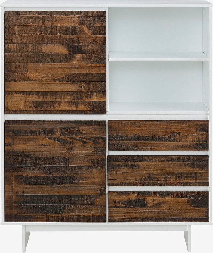 Høy skjenk Morgan, 2 dører / 3 skuffer, Flerfarget