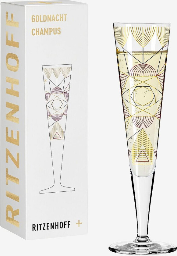 Champagneglass Goldnacht NO:26, Transparent