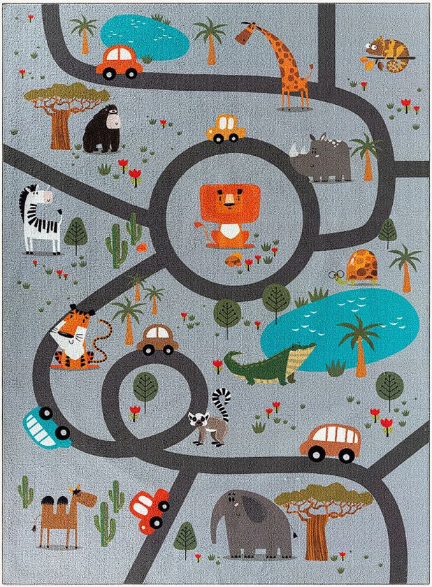 Barneteppe Play, Grå