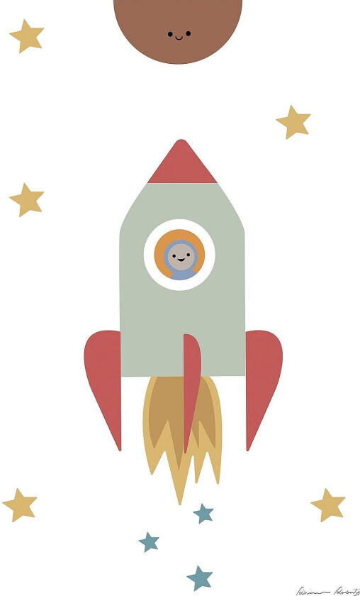 Poster Solar Rocket, Hvit