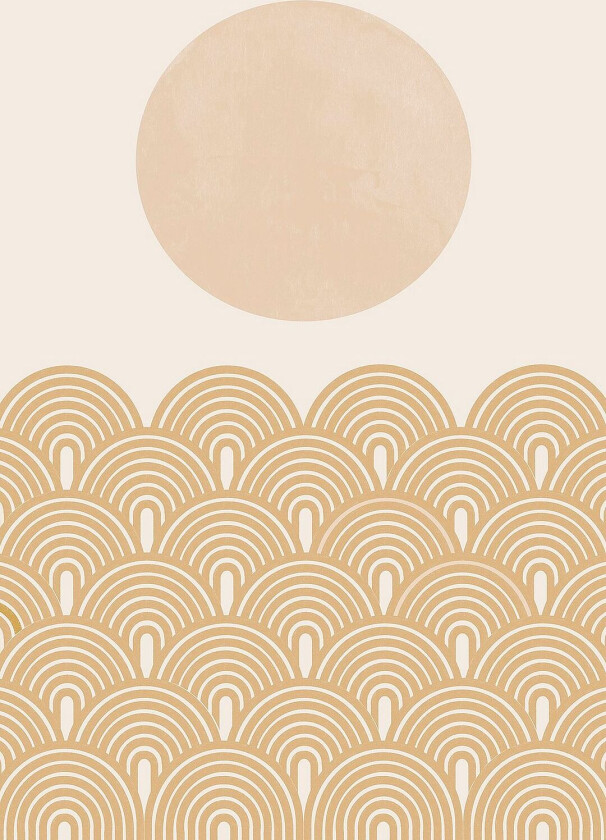 Poster Retro Summer, Beige