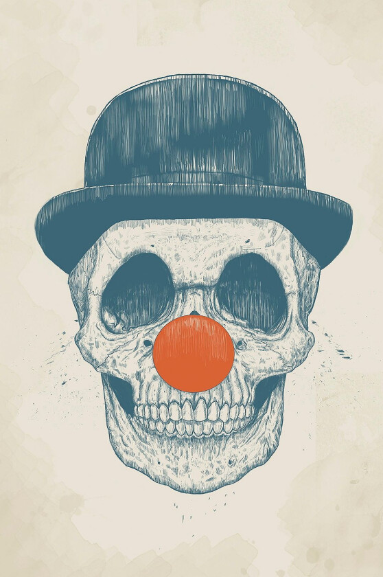Poster Dead Clown, Beige