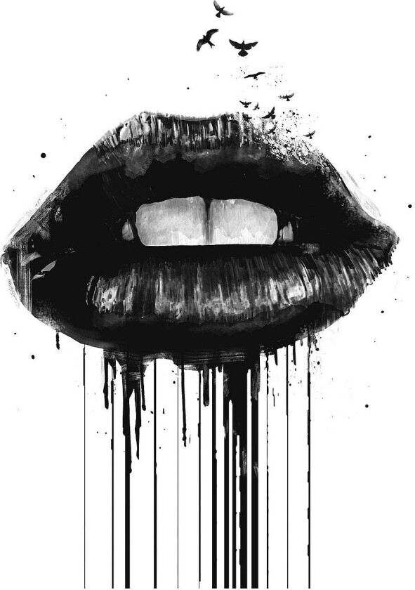 Poster Dead Love, Hvit