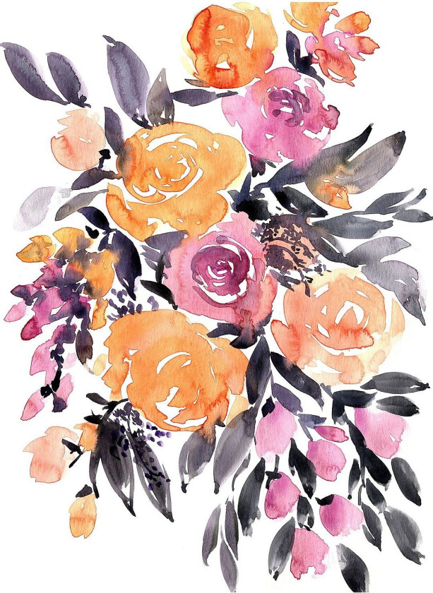 Poster Paloma Bouquet, Beige