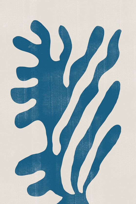 Poster Abstract Plant No2., Blå