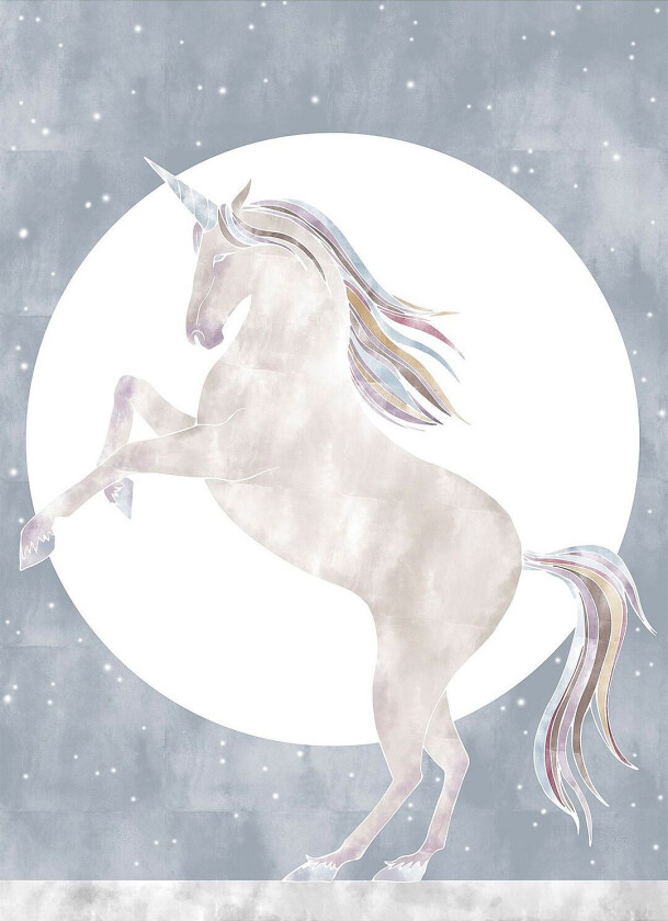 Poster Rising Unicorn, Beige