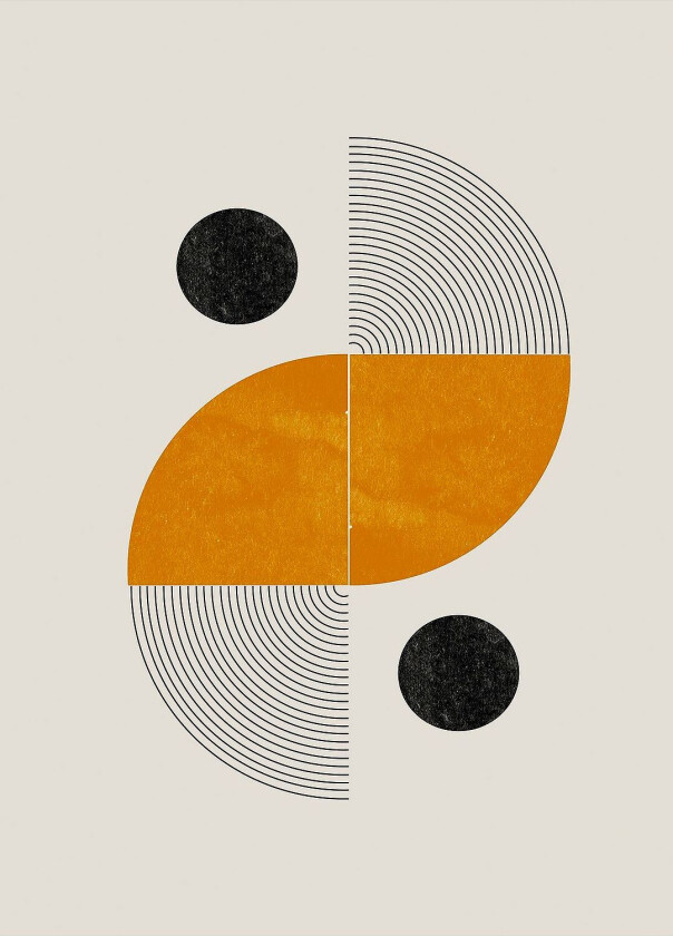Poster Retro Shape, Beige