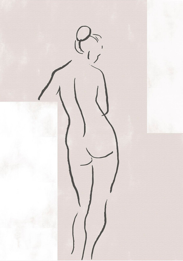 Poster Woman In Studio, Beige
