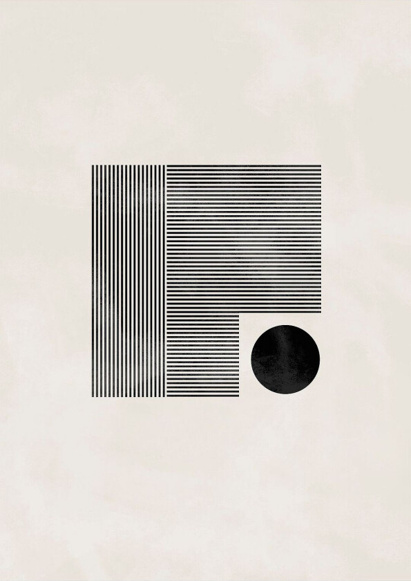 Poster Minimalist Square, Beige