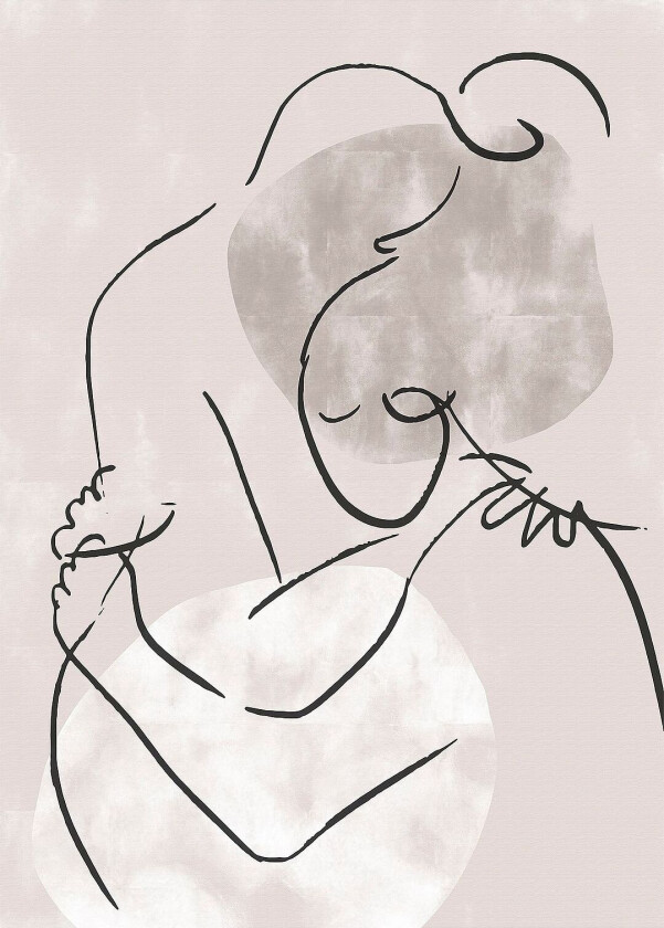 Poster The Hug, Beige