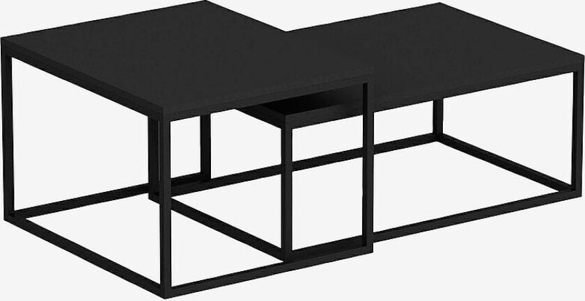 Settbord (2 stk.) - Leka, Svart