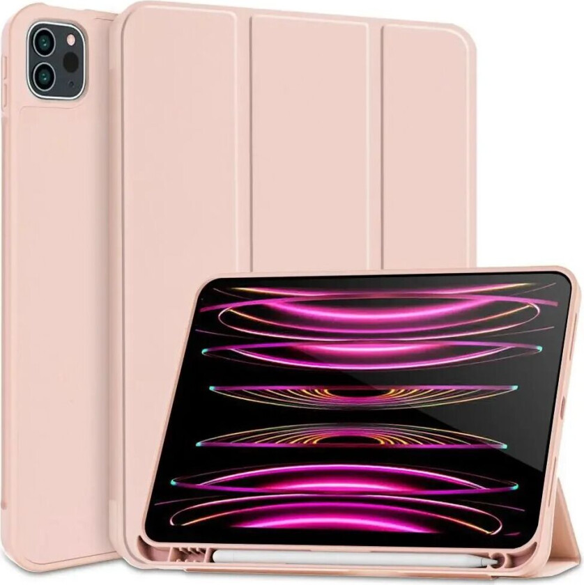 Tech-Protect iPad Pro 11" (2022 / 2021 / 2020) SC Deksel m. Apple Pencil Holder - Rosa