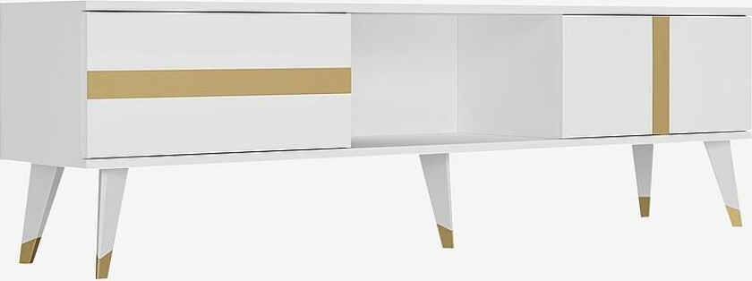 Tv-benk - Vania, Hvit