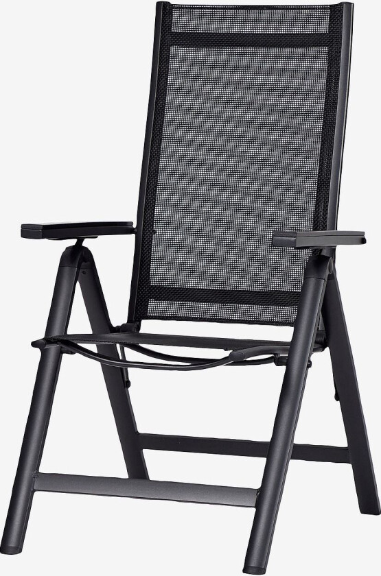 Hagestol fellbar 2 stk., Svart