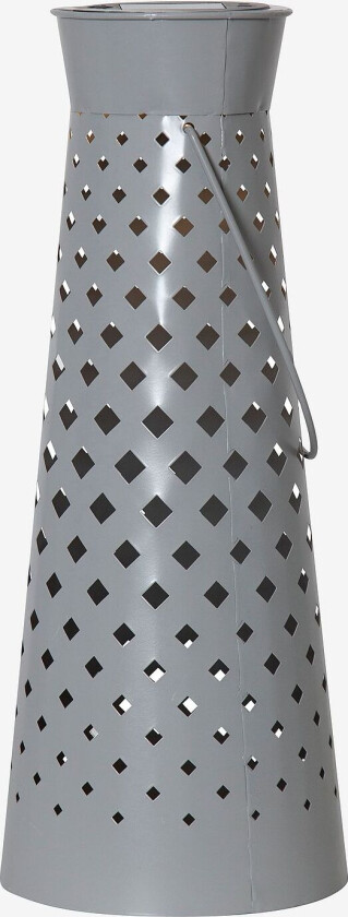 Solcellelykt Romby 39cm, Grå