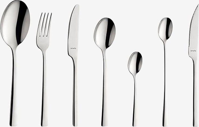 Manille 42 Deler Stainless Steel, Krom