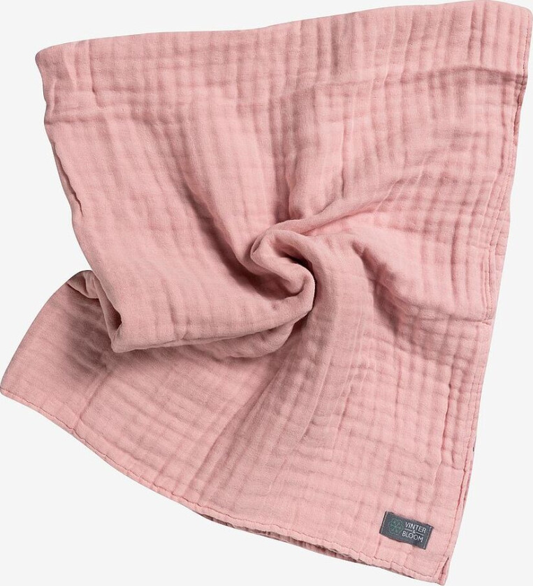 Pledd Layered Muslin EKO - silver rose