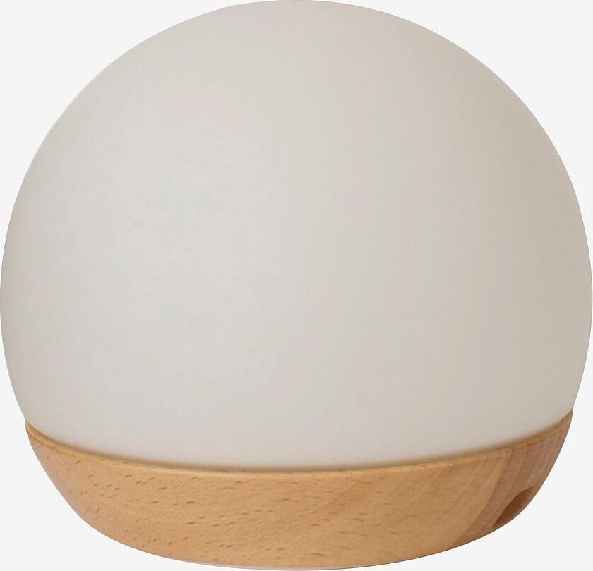 Portabel Bordlampe Spring Snowball Big diameter 11 cm, Hvit