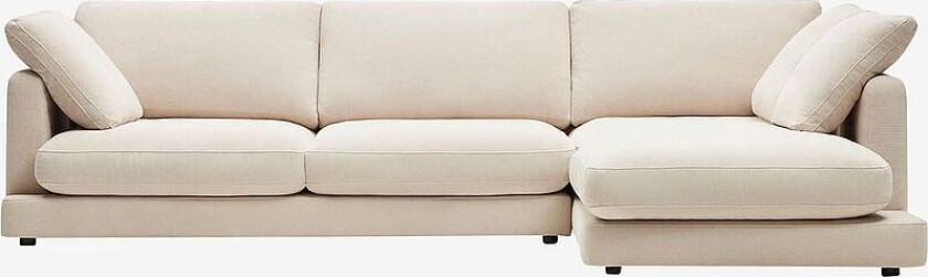 Sofa Gala, 4-seter høyre, Beige