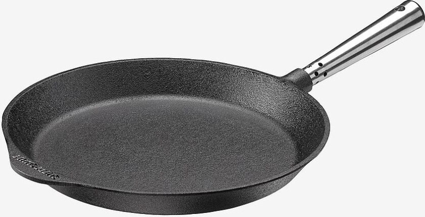 Stekepanne 28 cm med stålhåndtak, Svart