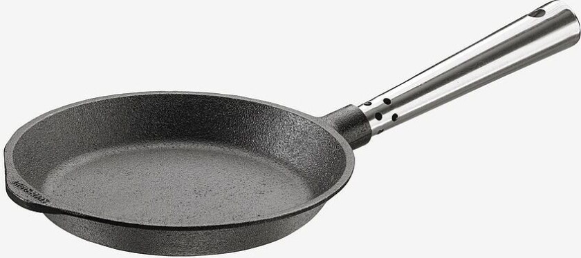 Stekepanne 18 cm med stålhåndtak, Svart