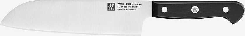 Kniv Santoku Gourmet 18 cm, Svart