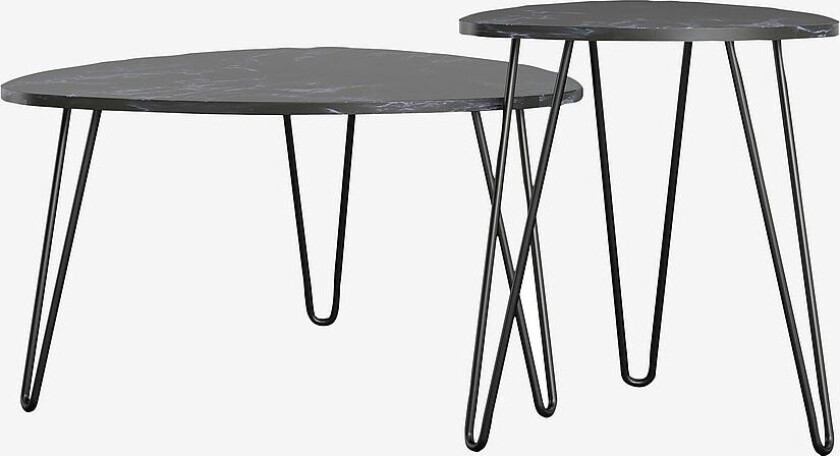 og sidebord Athena, Svart