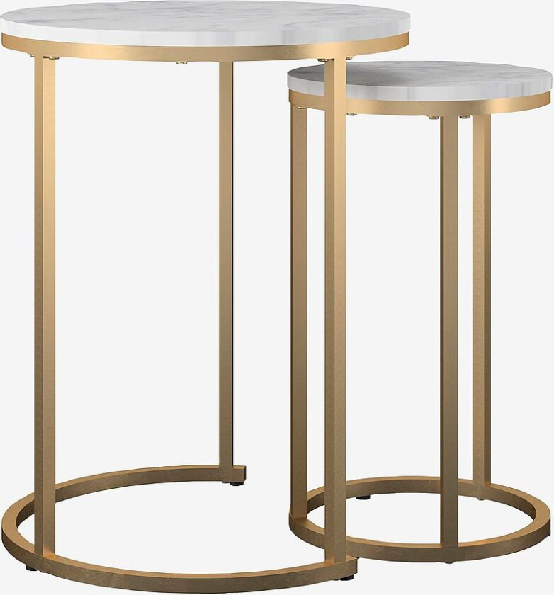 Sidebord Amelia, Hvit