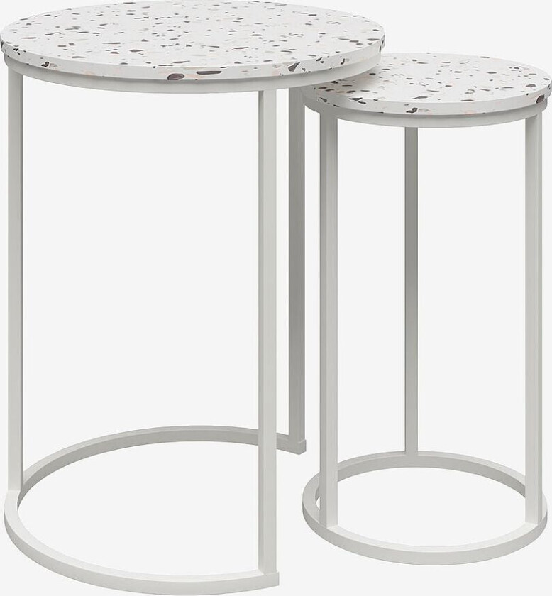 Sidebord Amelia, Hvit