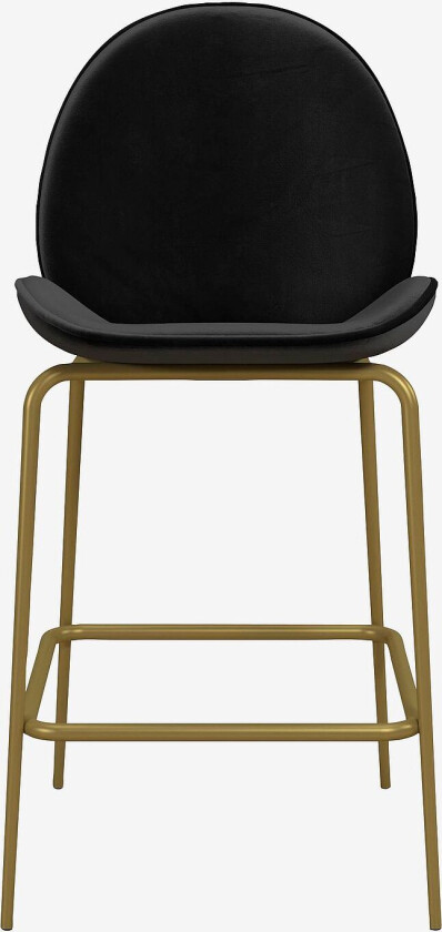 Høy stol Astor, Svart