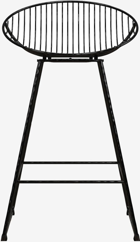 Høy stol Ellis Wire, Svart