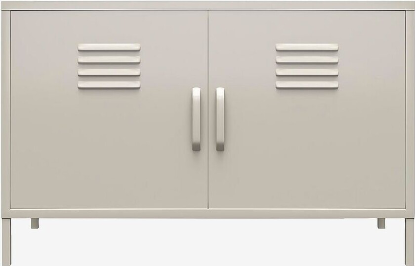 Skap med to dører Cache, Beige