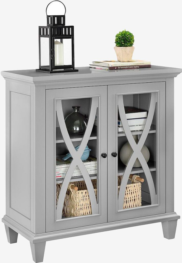 Skap med dobbeltdører Ellington, Grå