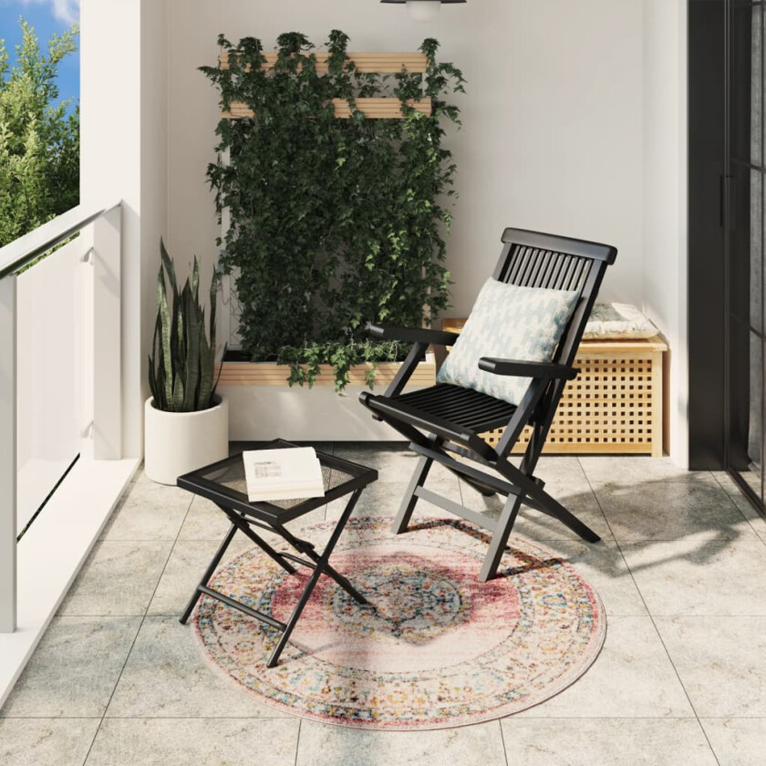 Teppe ARBIZU innendørs og utendørs vintage design Ø 120 cm