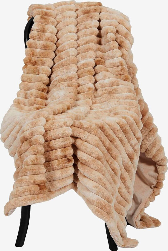 Pledd Stripy, Beige