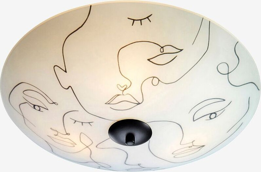 Plafond MESSY FAMILY 43cm, Hvit