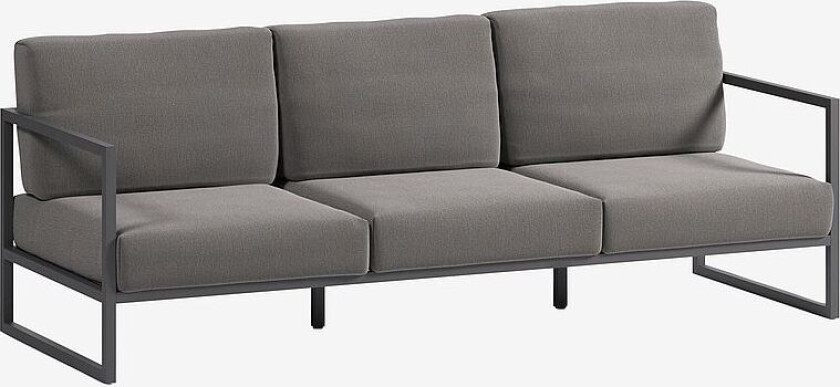 Sofa Comova, 3-seter, Svart