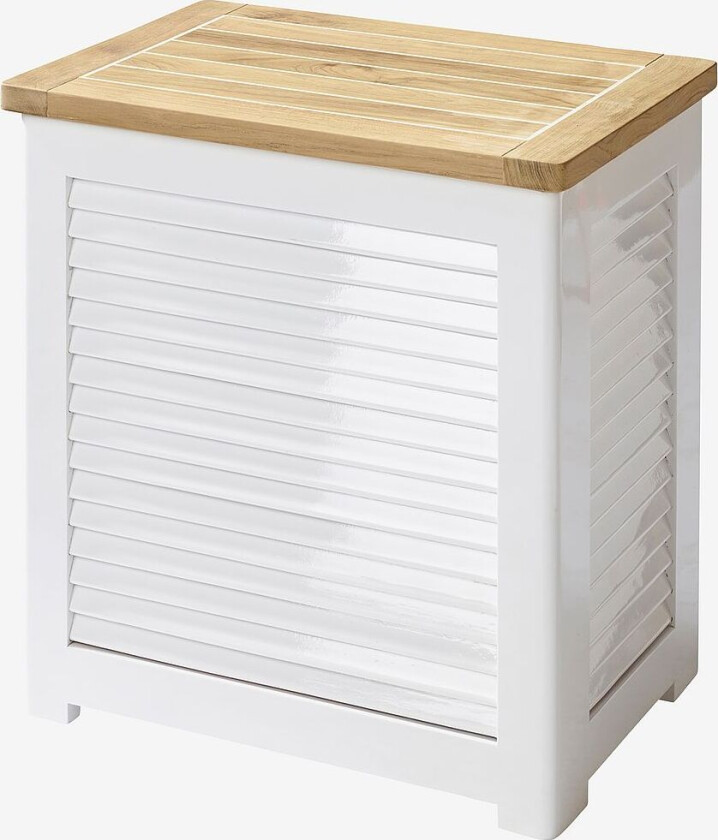 Skittentøyskurv, stor, Hvit