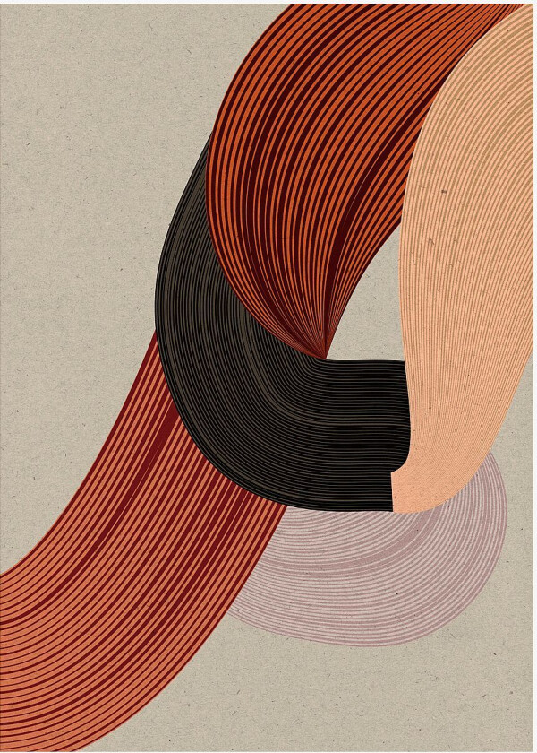 Poster Fibers 6, Flerfarget