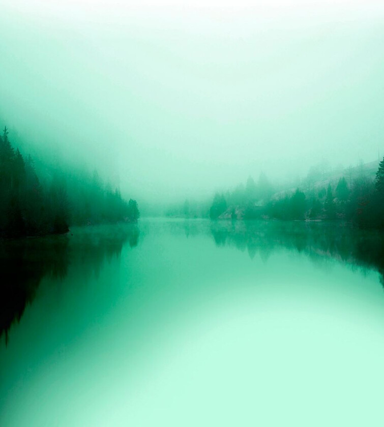 Poster Green lake, Grønn