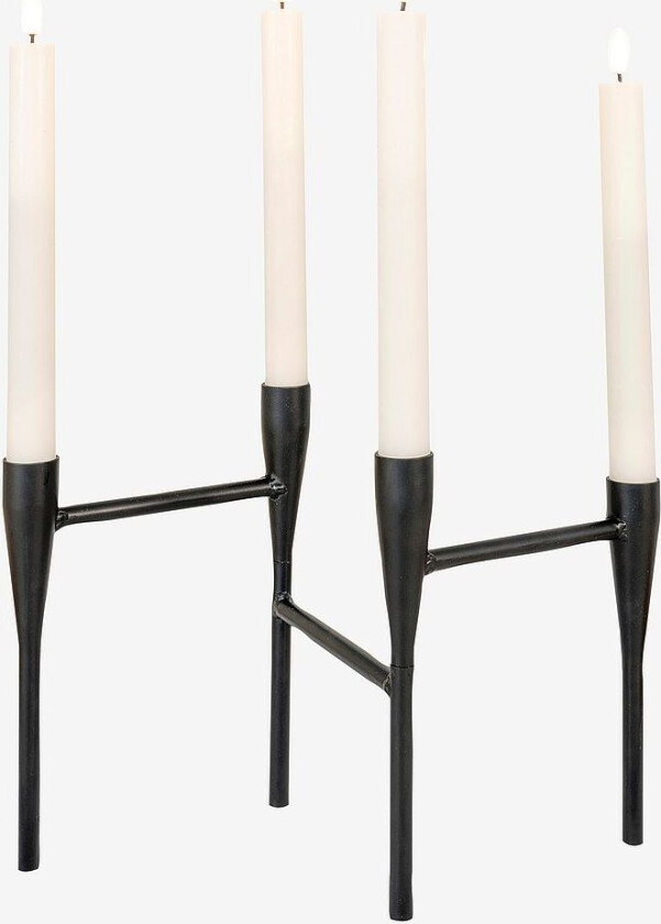 Lysestake av metall, Svart