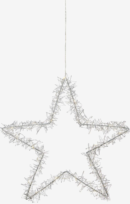 TANGLE Pendel Stjerne 45 cm, Sølv