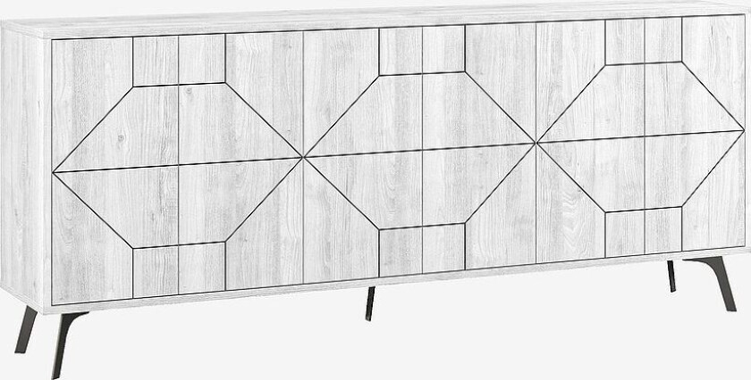 Avlastningsbord Dune Long, Hvit