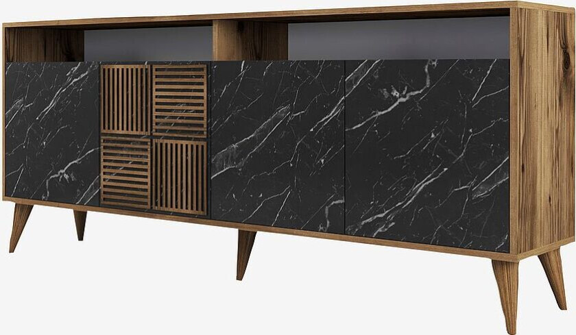 Avlastningsbord Milan 180 cm, Brun