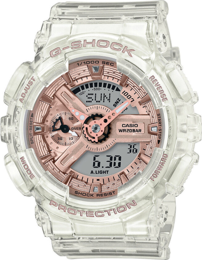 G-Shock GMA-S110SR-7AER - Anadigi - Plastik - Herreklokker - Resinledd - Mineral